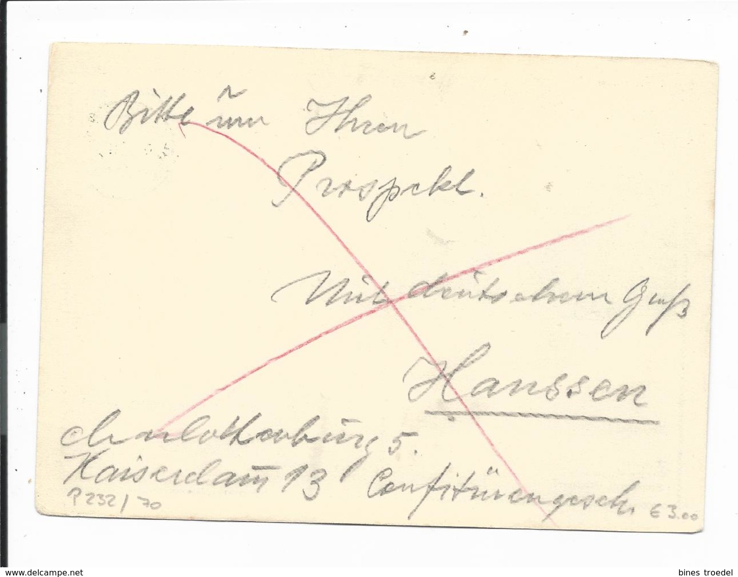 DR P 232 - 070 -  6 Pf Hindenburg Med. Grün, BiPo Bad Kudowa V. Charlottenburg N. Berchtesgaden Bedverw - Sonstige & Ohne Zuordnung