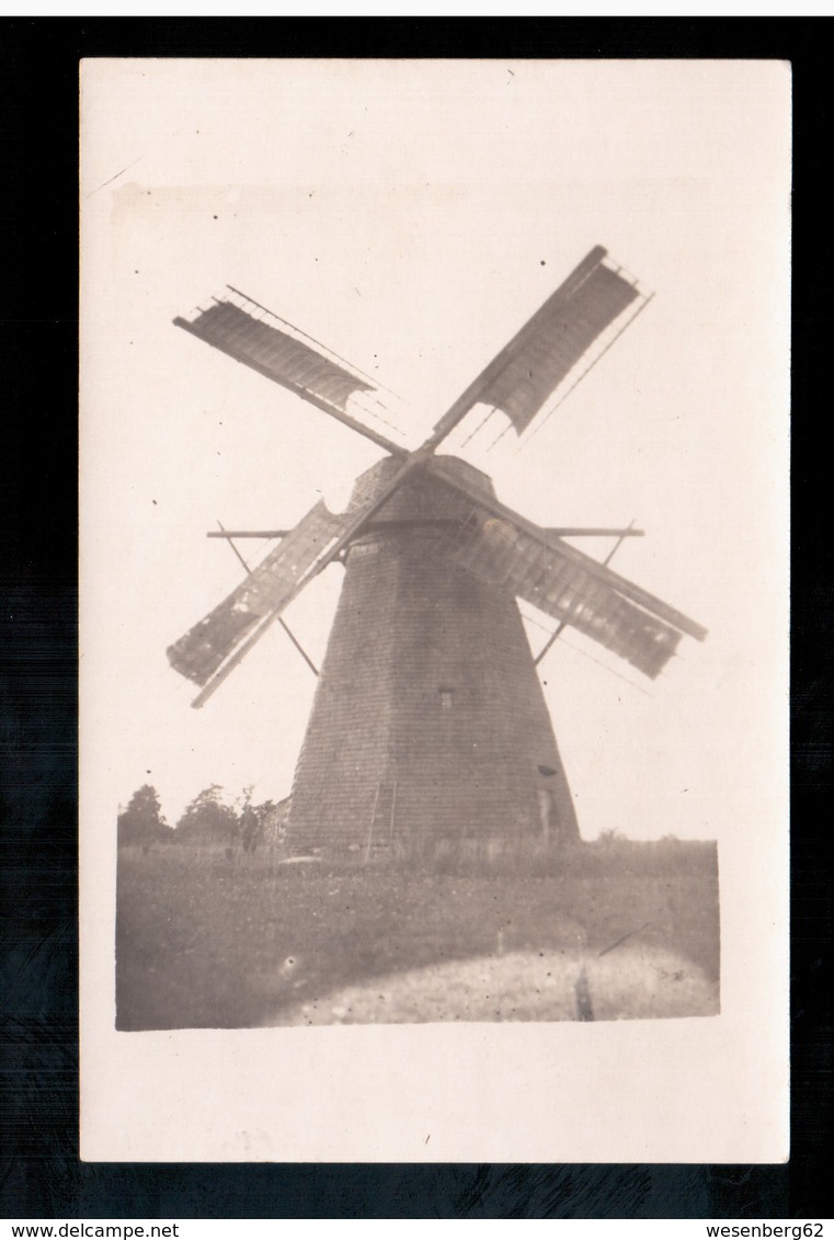 Abaja Windmill Windmühle Ca 1920  Old Real Photo - Estland