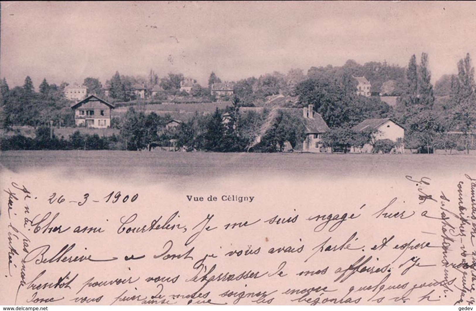 Genève, Céligny (26.3.1900) - Céligny