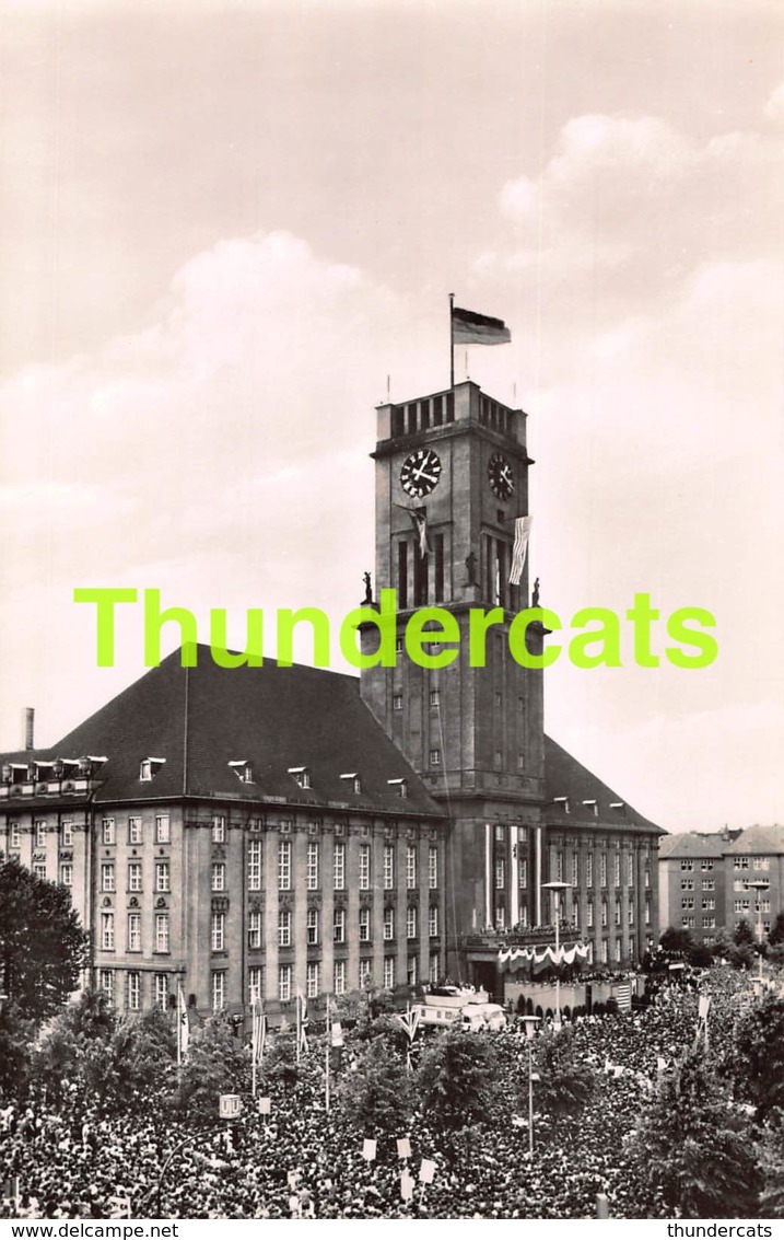 CPA PHOTO FOTO PRASIDENT KENNEDY IN BERLIN WESTERN GERMANY PRESIDENT AM RATHAUS SCHONEBERG - Personnages