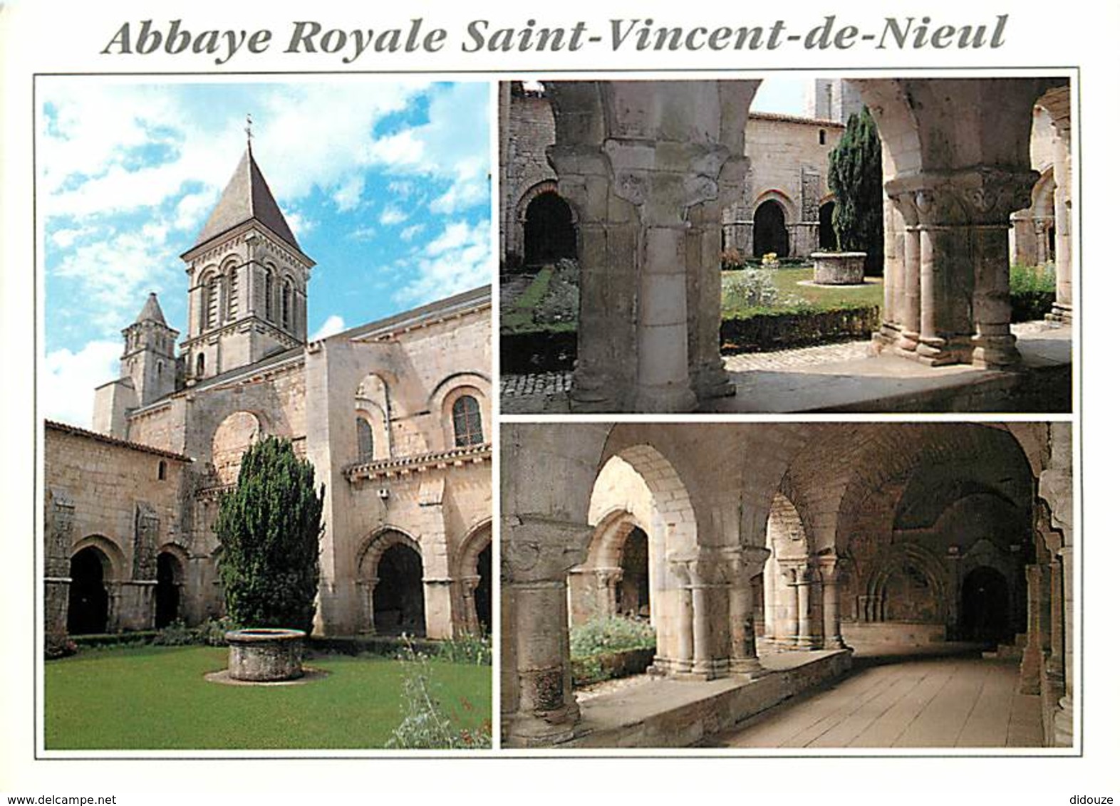 85 - Nieul Sur L'Autize - Abbaye Royale Saint Vicent De Nieul - Multivues - Voir Scans Recto-Verso - Autres & Non Classés