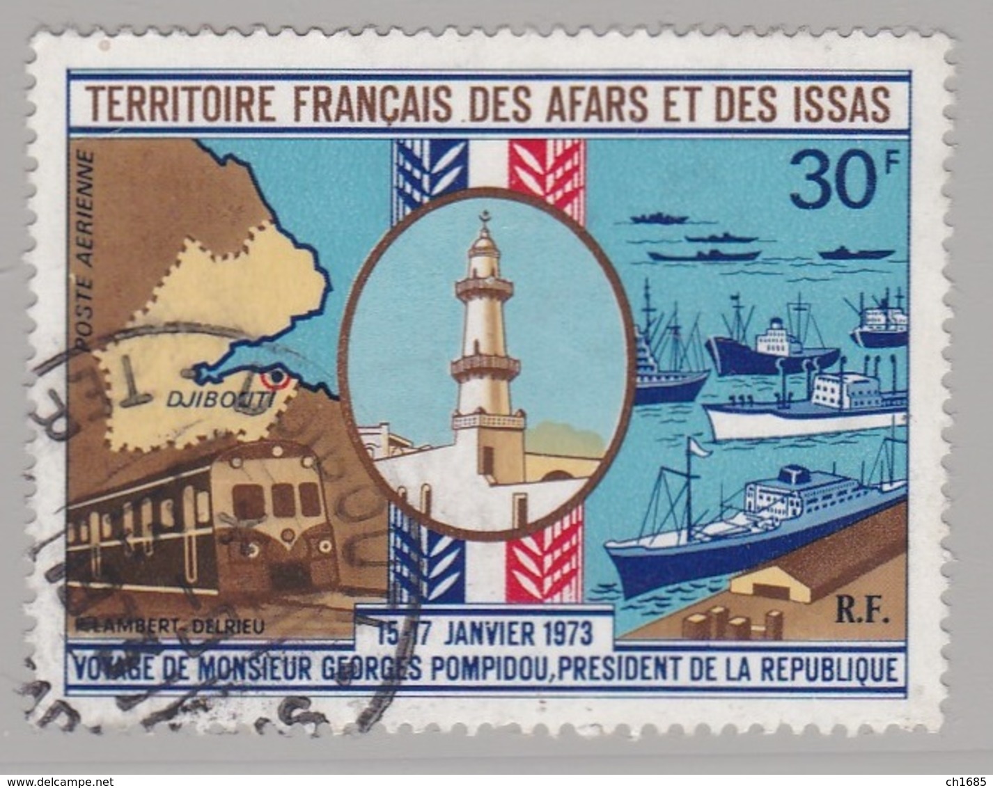 AFARS ET ISSAS :  Y Et T   PA   78  Oblitéré  Cote 5,50 € - Used Stamps