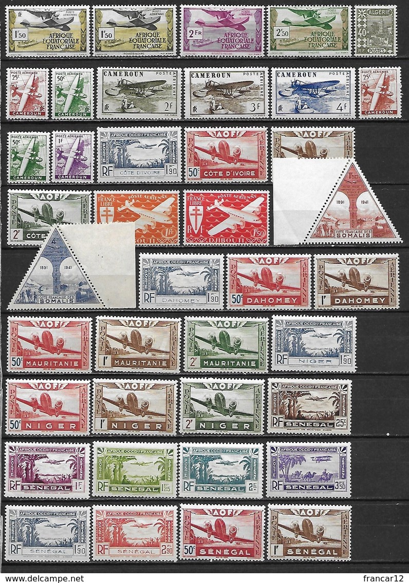 Colonies Françaises D'Afrique 1926-1945  Poste Et Poste  Aérienne 51 Timbres **  (MNH) - Côte Maury : 46 Eur - Sonstige - Afrika
