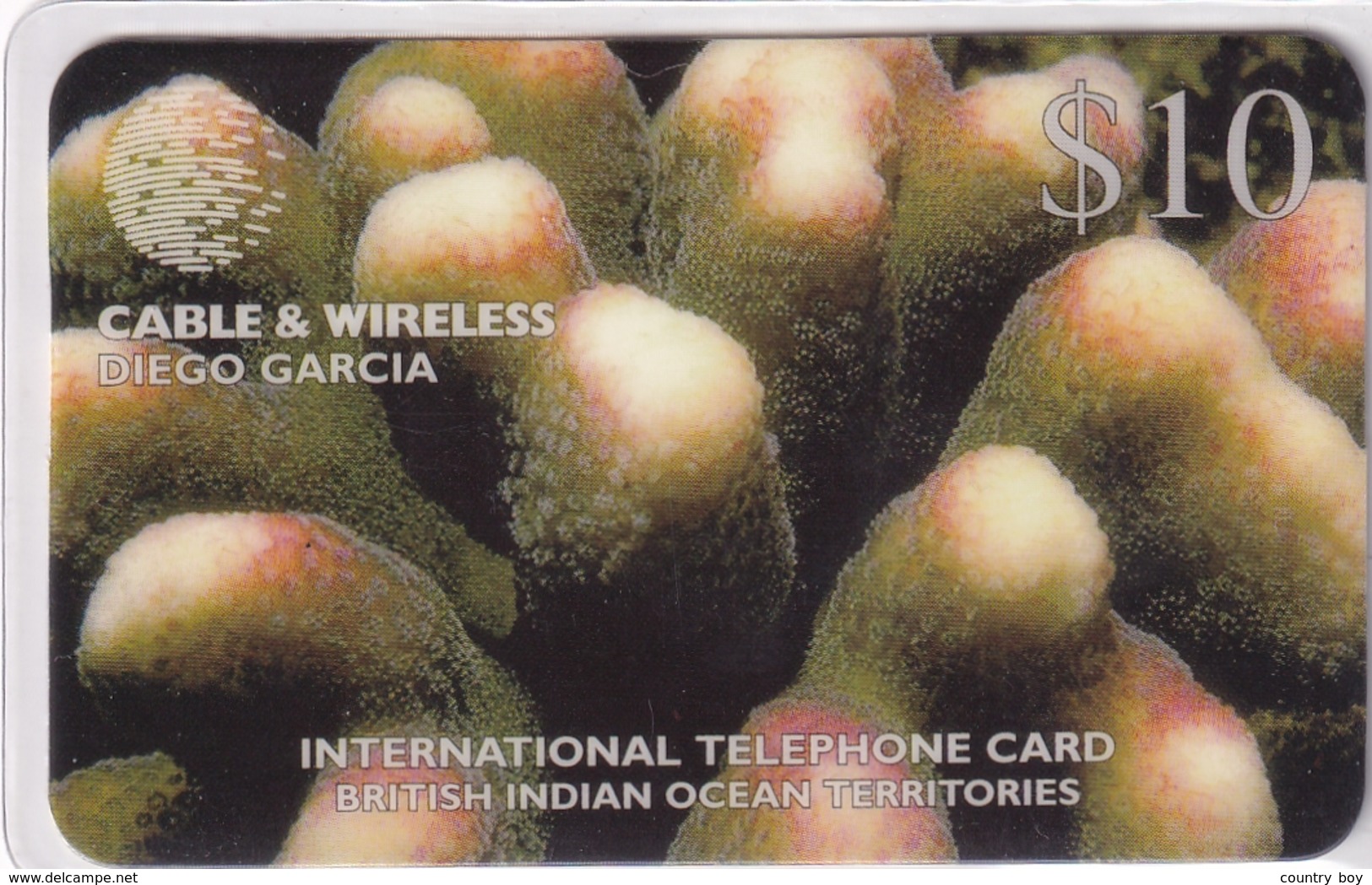 DIEGO GARCIA , DGA-R-27-36 , 1st CORAL SET ,  10 Cards , MINT / UNUSED ALL HAVE CONTROL NUMBERS 00013 - Diego-Garcia