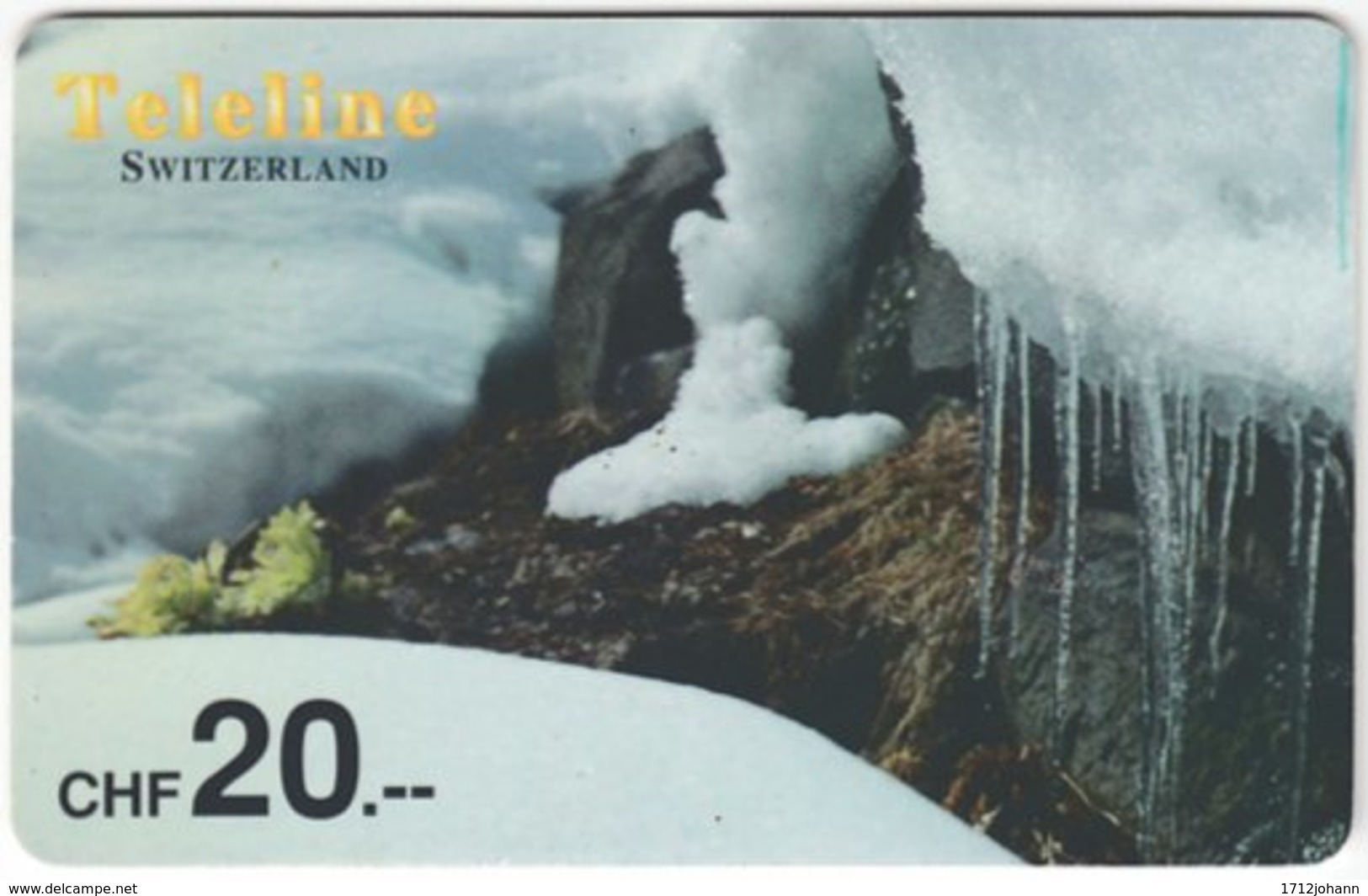 SWITZERLAND D-131 Prepaid Teleline - Landscape, Winter - Used - Schweiz