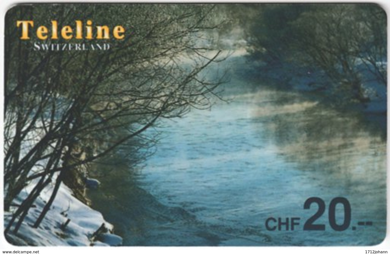 SWITZERLAND D-129 Prepaid Teleline - Landscape, Winter - Used - Schweiz