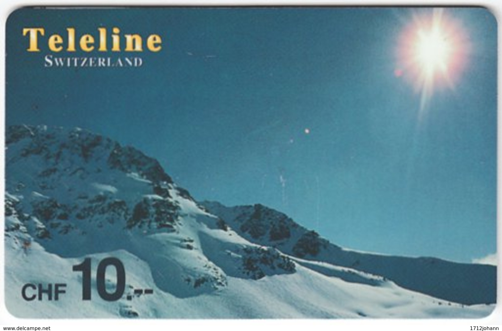 SWITZERLAND D-127 Prepaid Teleline - Landscape, Winter - Used - Zwitserland