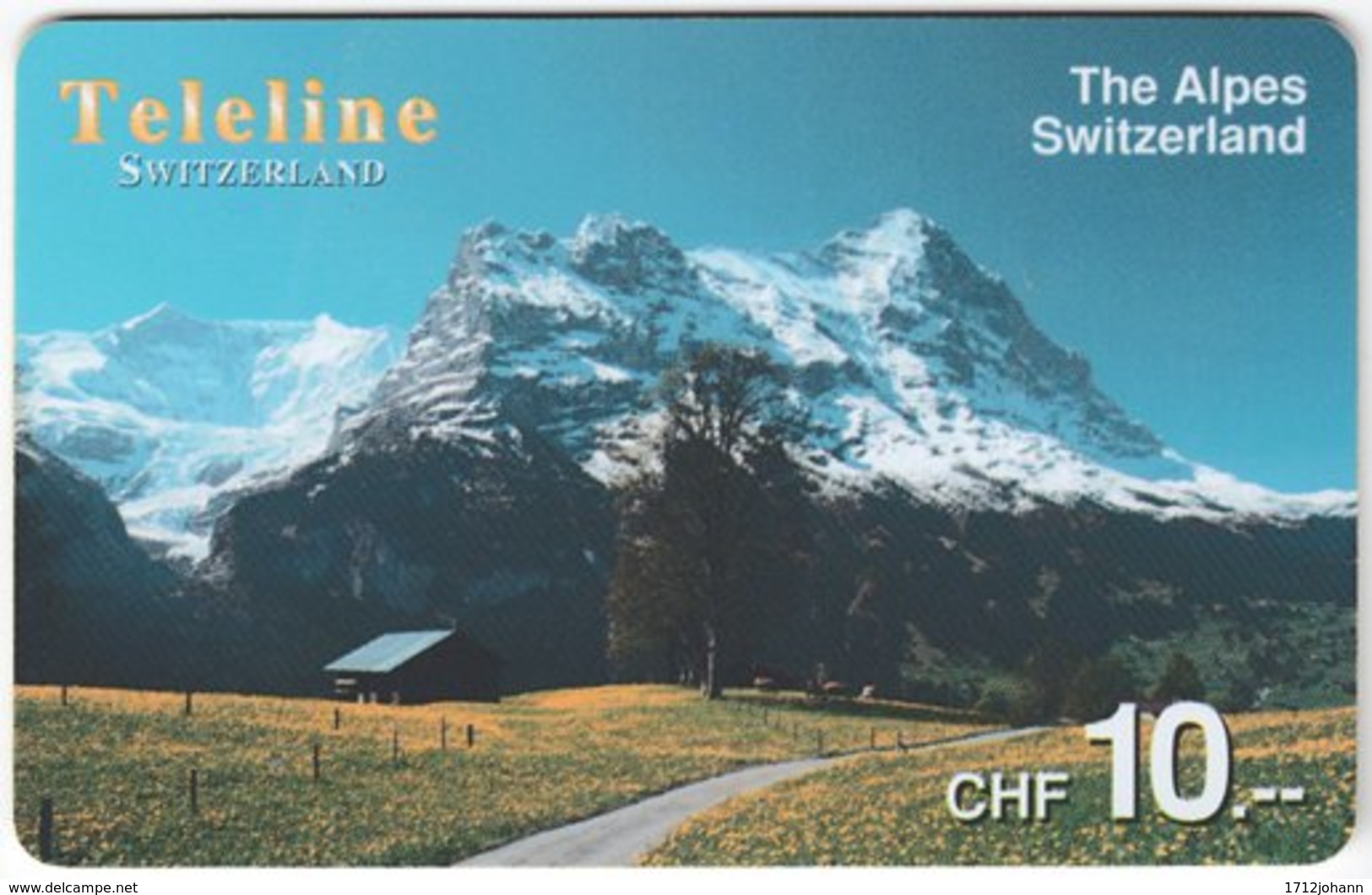 SWITZERLAND D-113 Prepaid Teleline - Landscape, Mountains - Used - Zwitserland