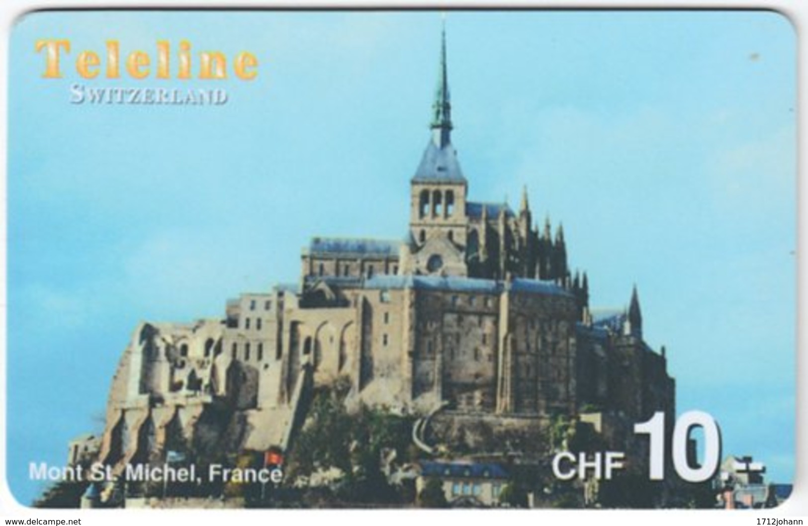 SWITZERLAND D-103 Prepaid Teleline - Culture, Castle - Used - Schweiz