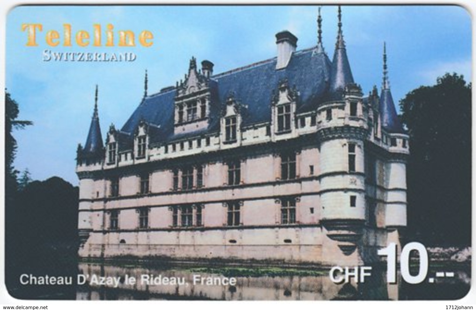 SWITZERLAND D-094 Prepaid Teleline - Culture, Castle - Used - Suiza