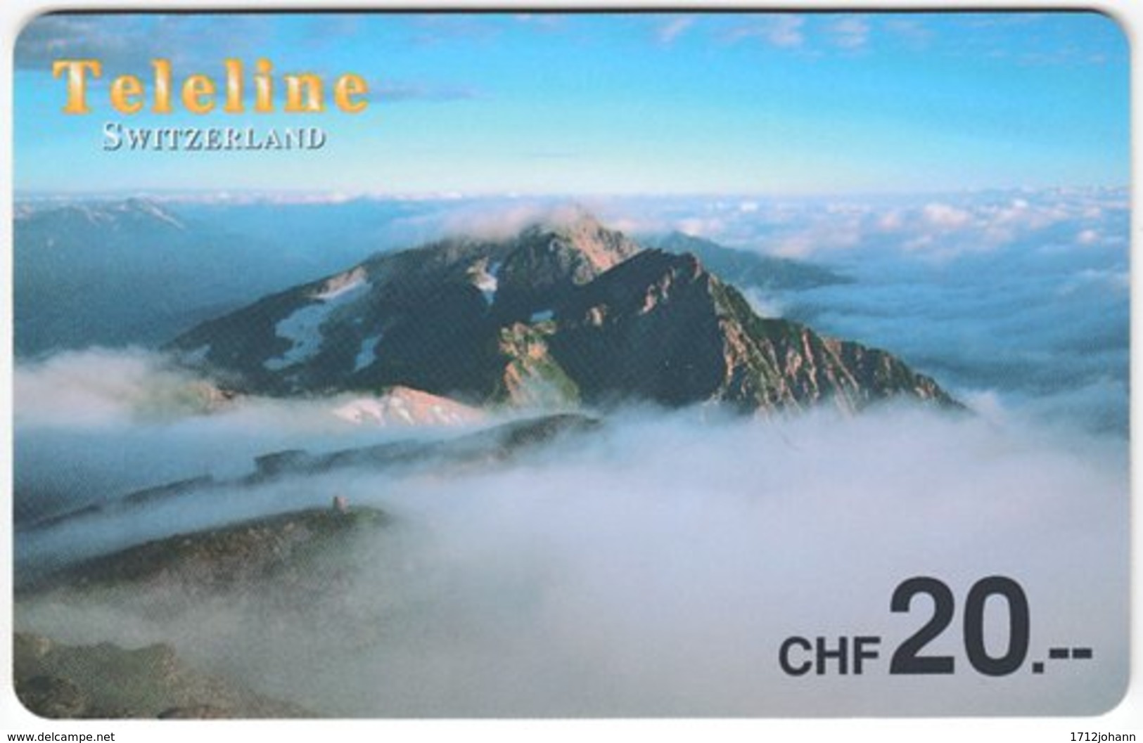 SWITZERLAND D-082 Prepaid Teleline - Landscape, Mountains - Used - Suisse