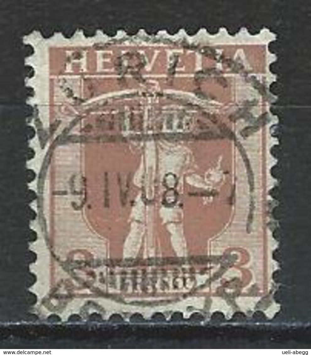 SBK 102, Mi 96 Stempel Zürich Brf. Exp. - Oblitérés