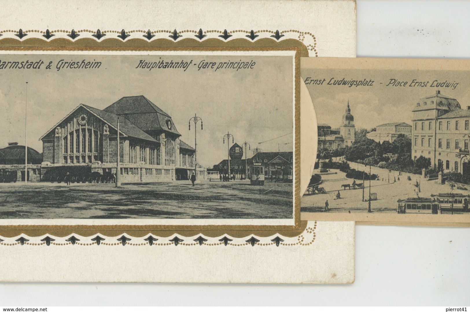 ALLEMAGNE - DARMSTADT & GRIESHEIM - Hauptbahnhof - Gare Principale (carte à Sytème 8 Vues ) - Griesheim