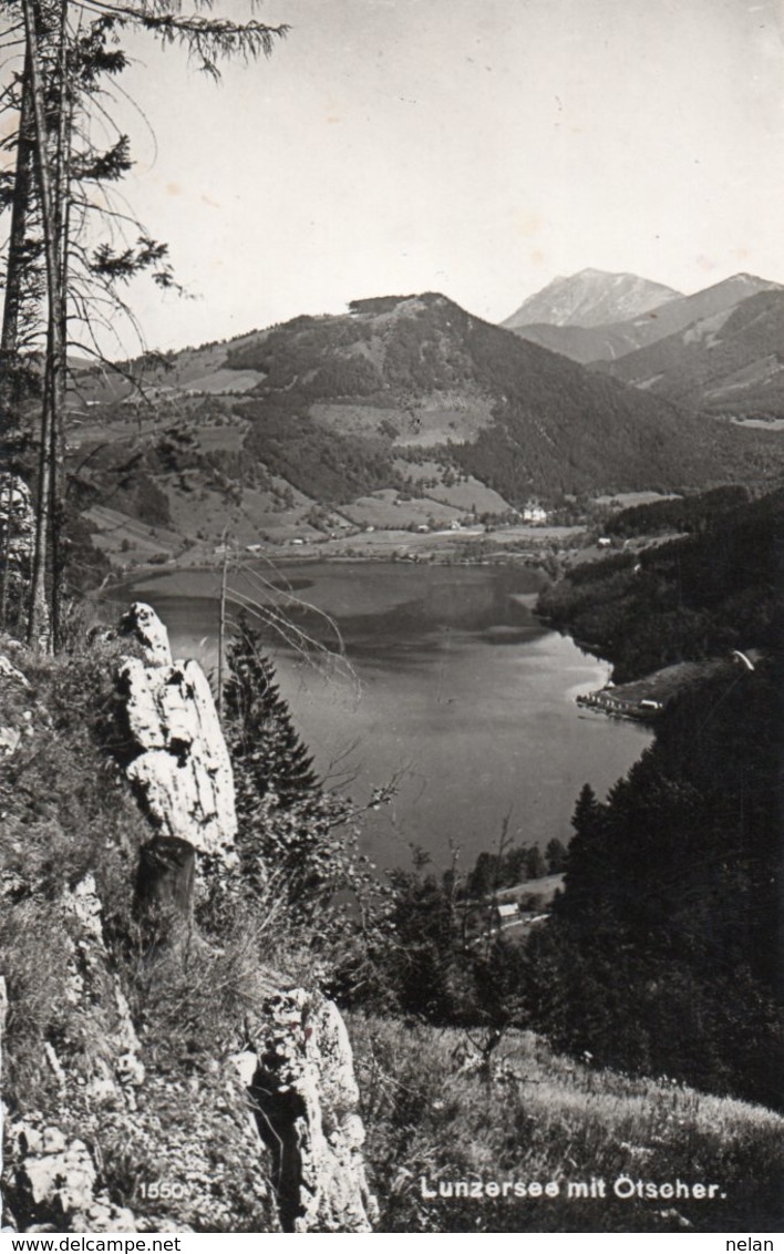 LUNZERSEE MIT OSTCHER-REAL PHOTO-1956 - Lunz Am See