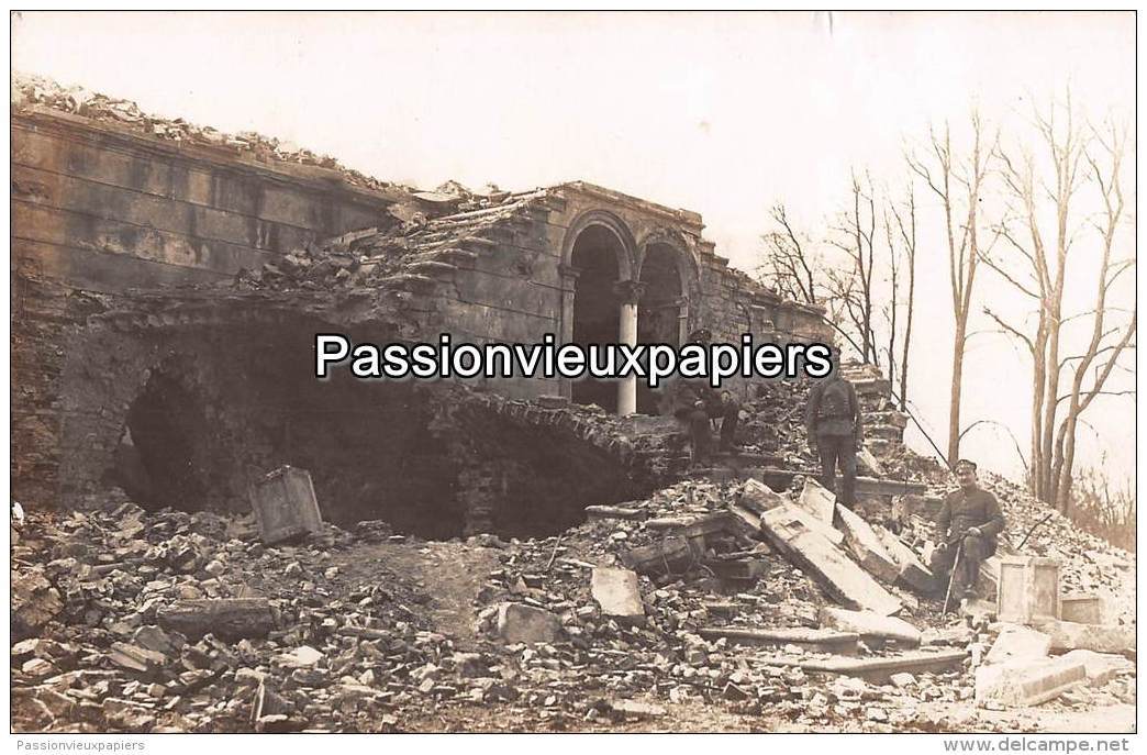 CARTE PHOTO ALLEMANDE     ILUKSTE ILLUXT 1917  SCHLOSS Von SCHLOSSBERG  (Pilskalnes) - Lettonie