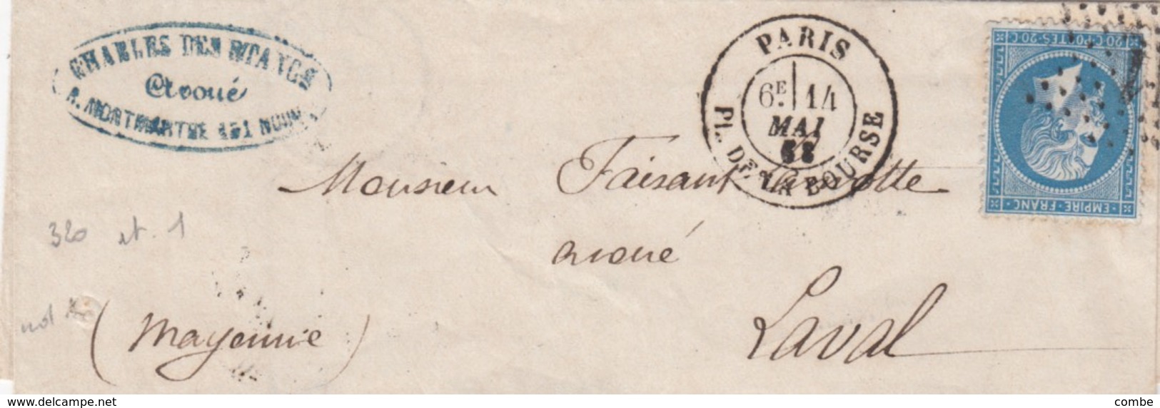 LETTRE PARIS  / 1 - 1849-1876: Klassik