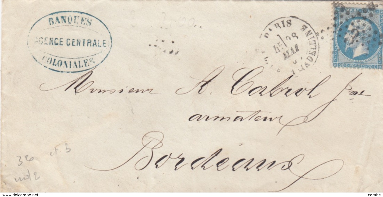 LETTRE PARIS  / 1 - 1849-1876: Période Classique