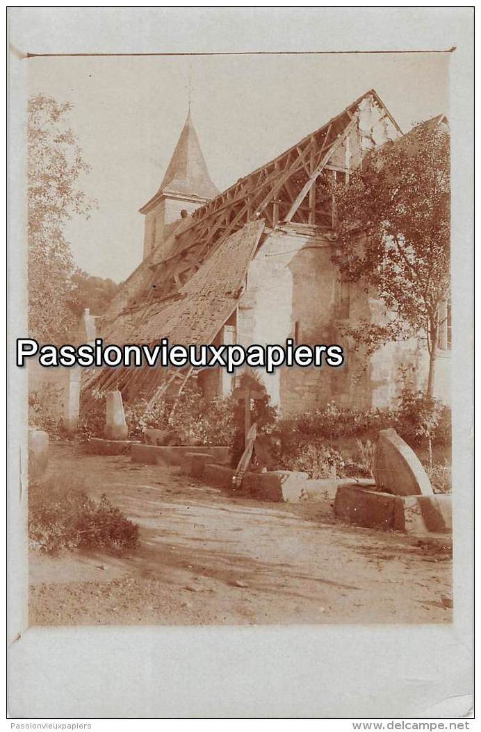 CARTE  PHOTO ALLEMANDE   NAMPCEL   EGLISE Et CIMETIERE (FRIEDHOF) - Autres & Non Classés