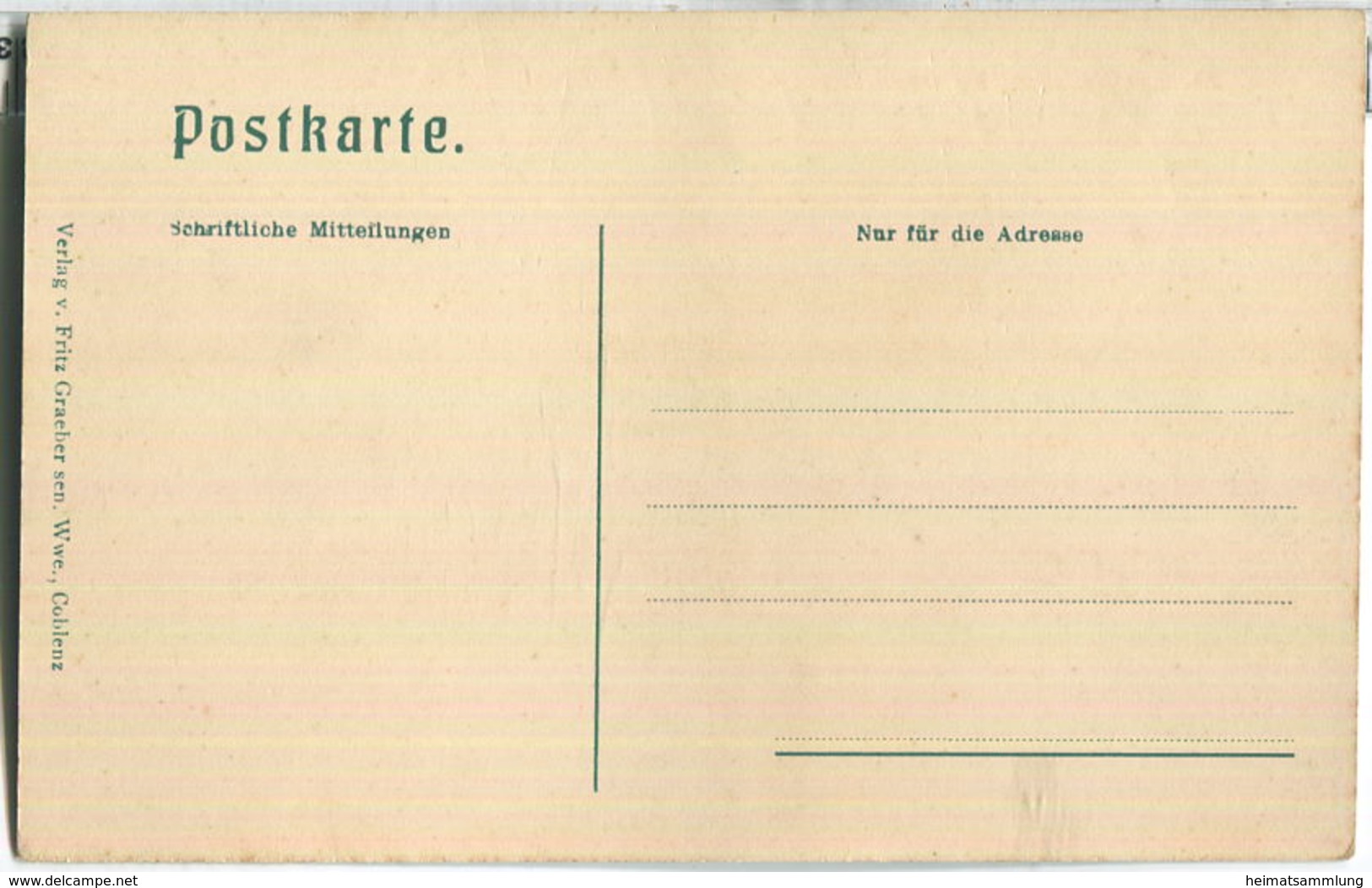 Coblenz - Das Alte Löhrthor - Verlag Fritz Graeber Senior Wwe Coblenz - Koblenz