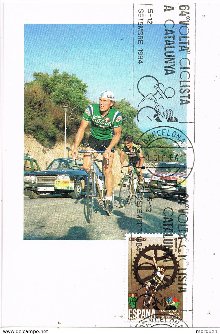 34869. Tarjeta Maxima BARCELONA 1984. Rodillo 64 Volta Ciclista Catalunya. Ciclismo - Tarjetas Máxima