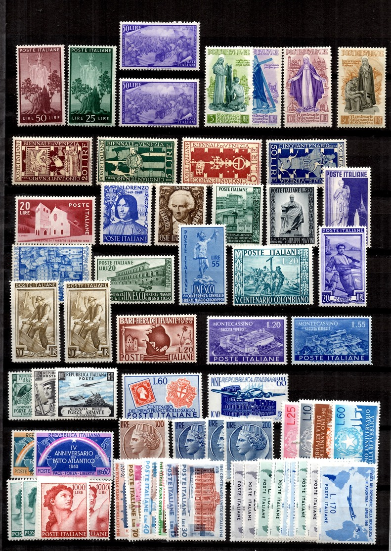 Italie Belle Collection De Bonnes Valeurs Neufs ** MNH 1945/1962. TB. A Saisir! - Collections