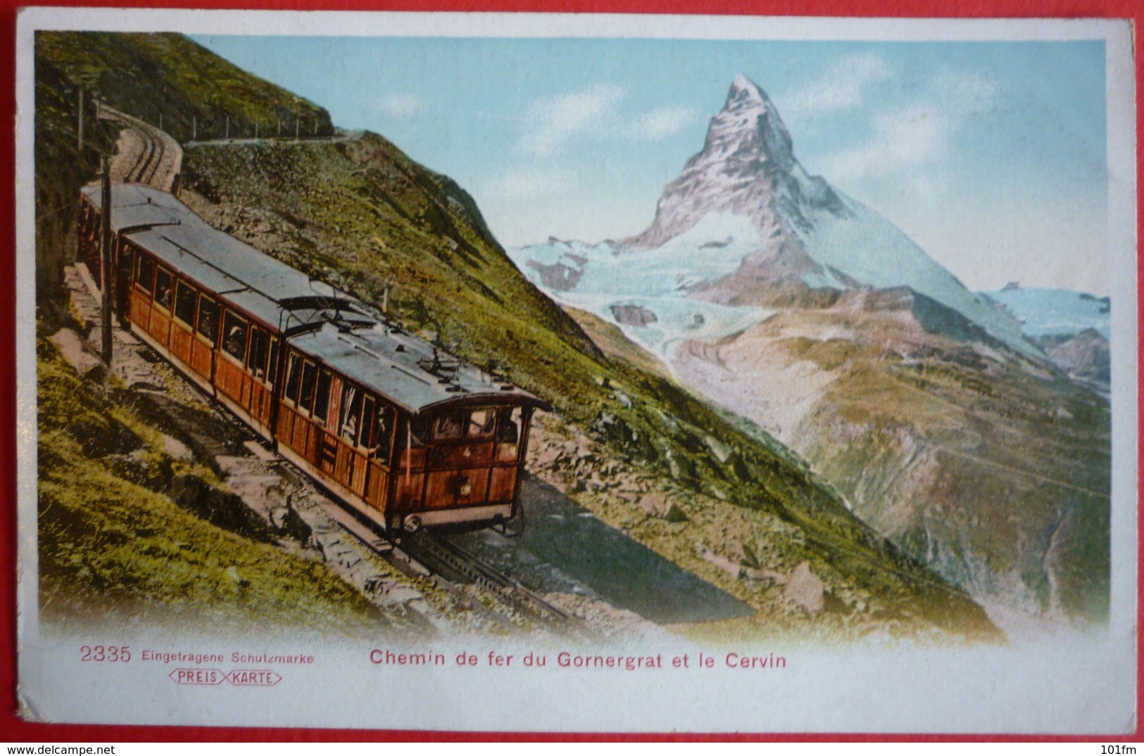 SWITZERLAND - CHEMIN DE FER DU GORNERGRAT ET LE CERVIN , TRAIN - Trains