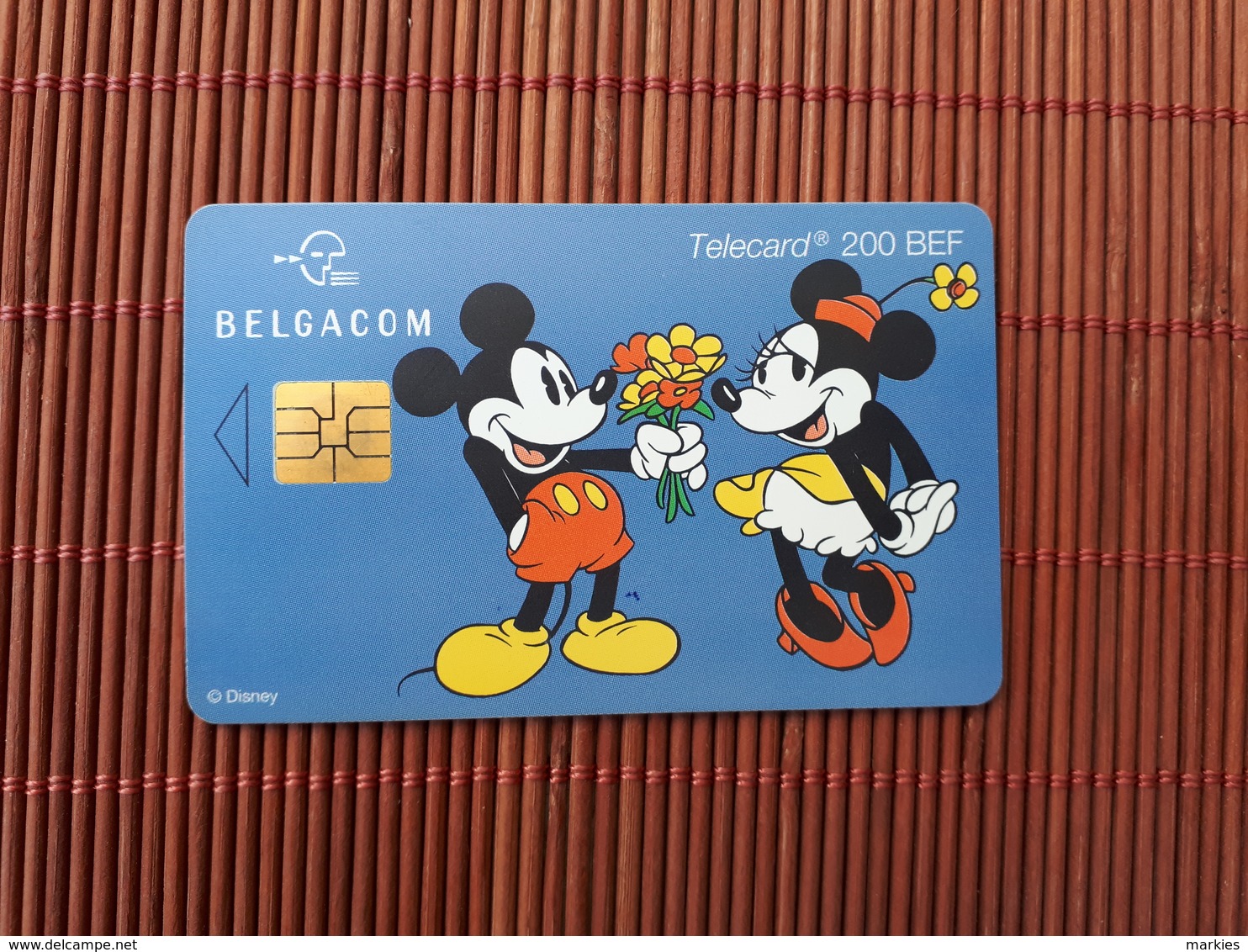 Disney Phonecard Mickey & Minnie Used - Avec Puce