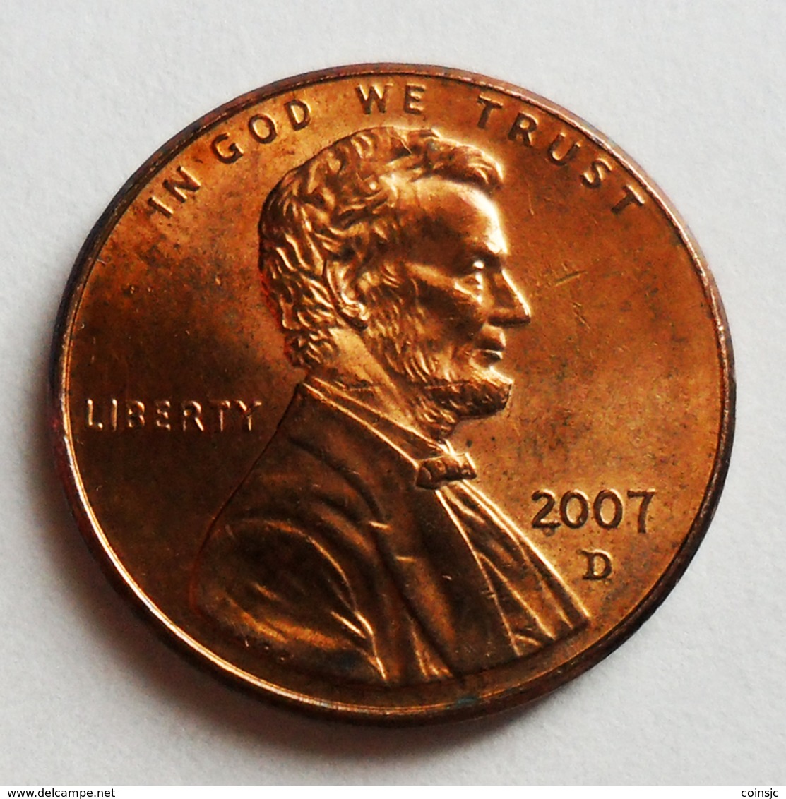 US - 1 Cent - 2007D - 1959-…: Lincoln, Memorial Reverse