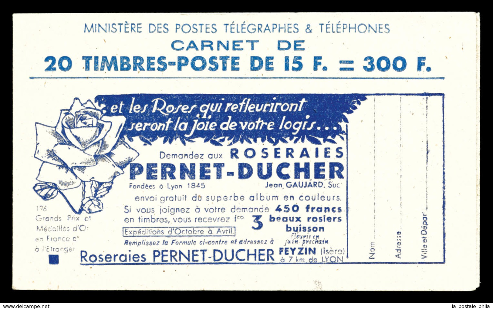 N°886C9, Série Revue PTT, PERNET DUCHER Et REVUE, Daté Du 9.1.52. TB  Qualité: ** - Autres & Non Classés