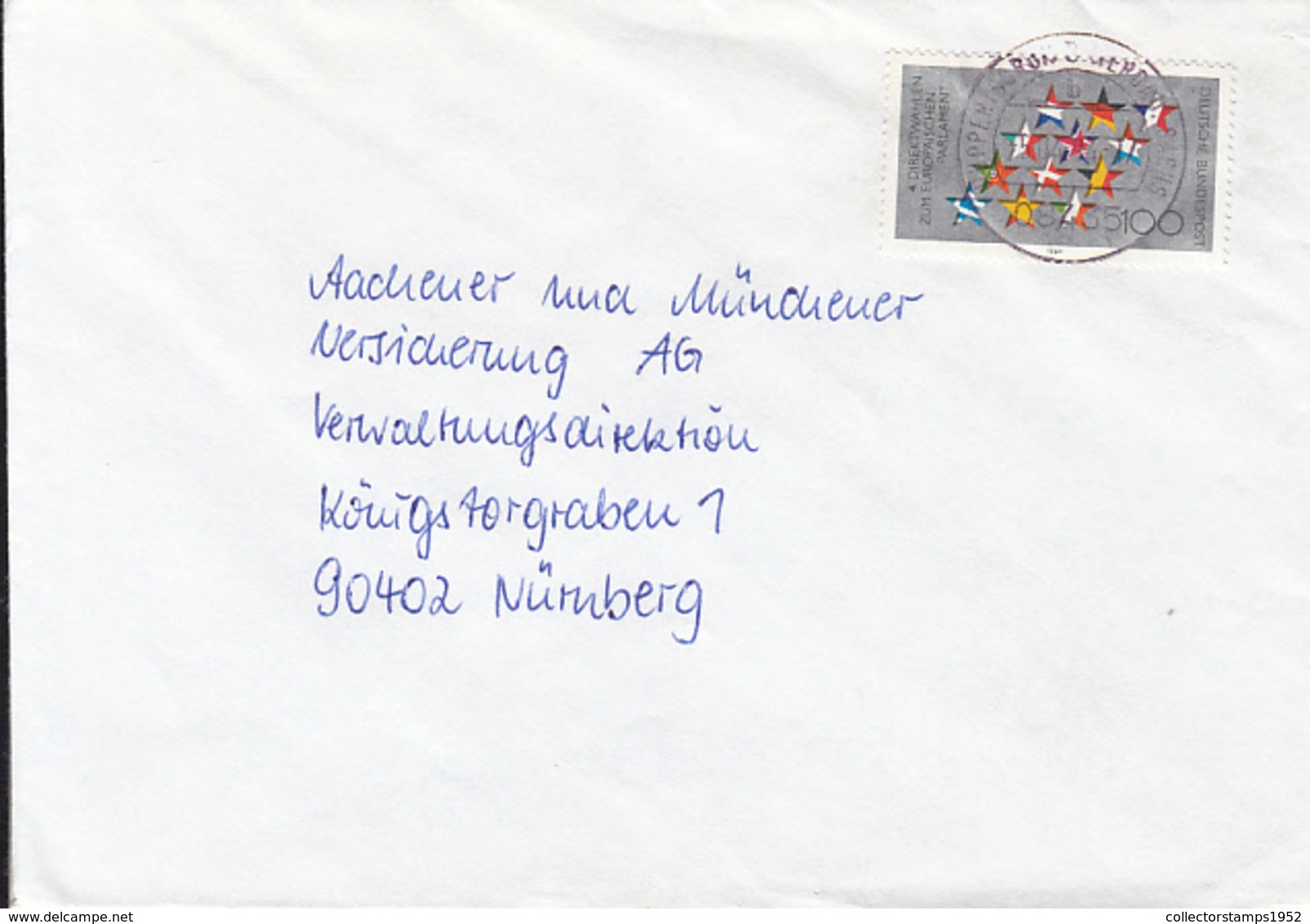 83933- EUROPEAN PARLIAMENT, STAMPS ON COVER, 1994, GERMANY - Storia Postale
