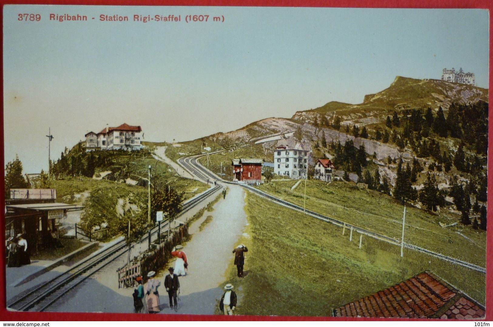 SWITZERLAND - RIGIBAHN - STATION RIGI-STAFFEL - Trains