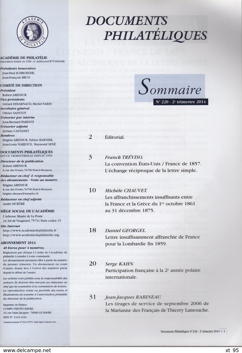 Documents Philateliques - N°220 - Voir Sommaire - Frais De Port 2€ - Otros & Sin Clasificación