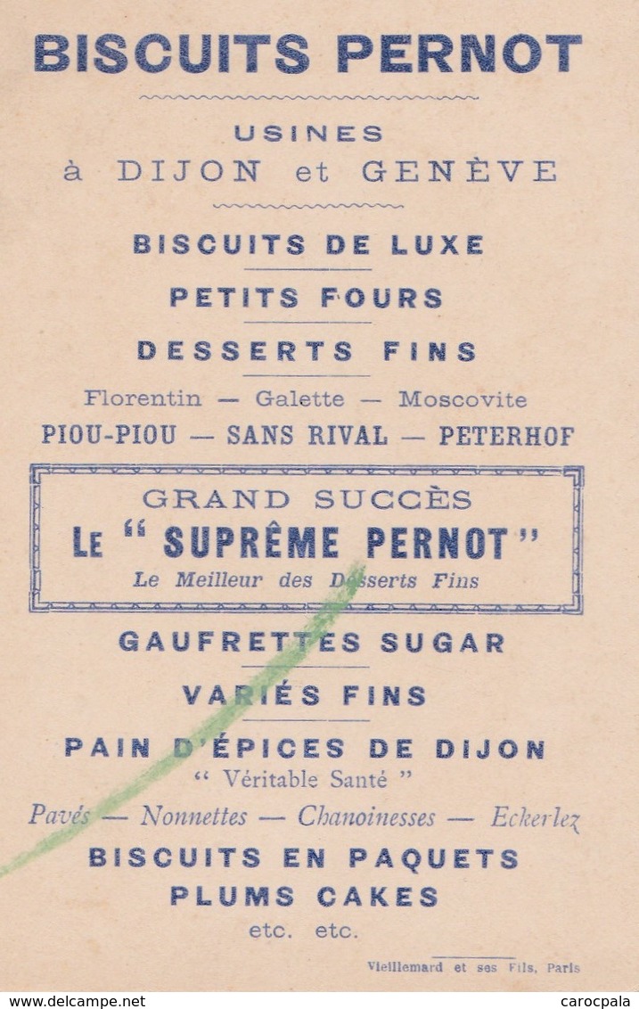 Vers 1900 Biscuits Pernot ,usines Dijon ,régiment Cuirassé De La Garde ,uniformes De L'armée Russe - Russia