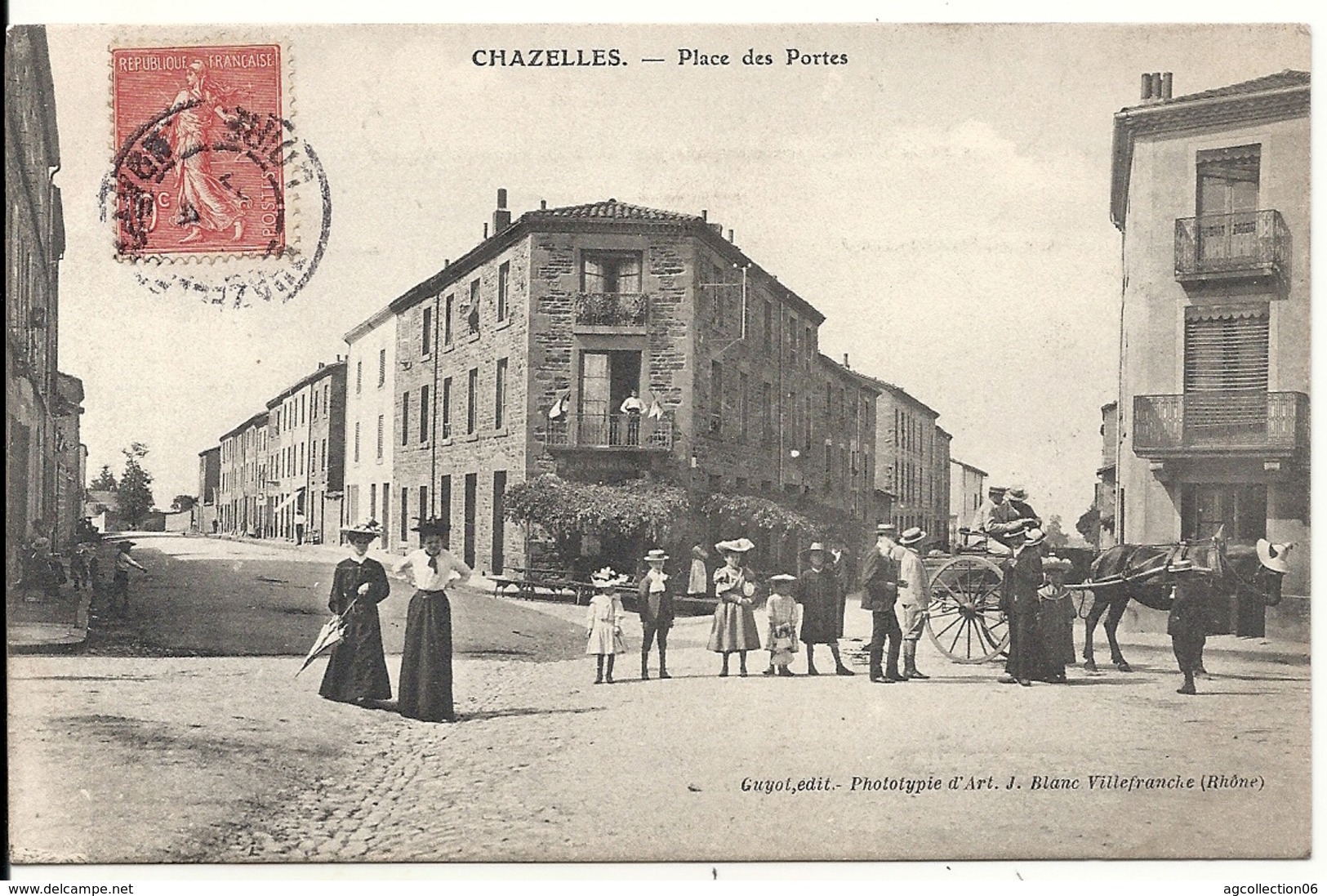 CHAZELLES. PLACE DES PORTES - Sonstige & Ohne Zuordnung