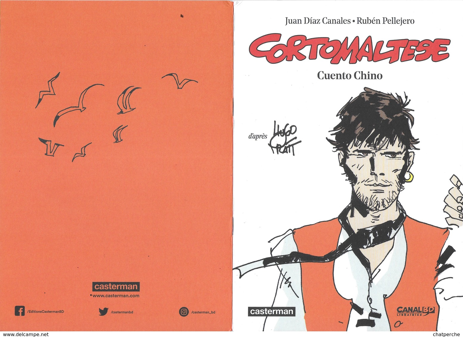 B-D BANDE DESSINÉE LIVRET  CORTO MALTESE CUENTO CHINO D’APRÈS HUGO PRATT - Pratt