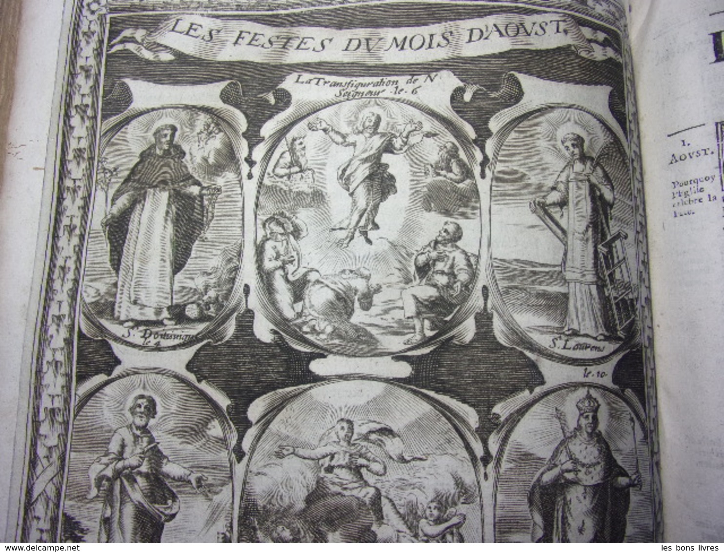 1678. In folio. Ribadeneira - Fleurs des vies des Saints. Planches gravées. rare