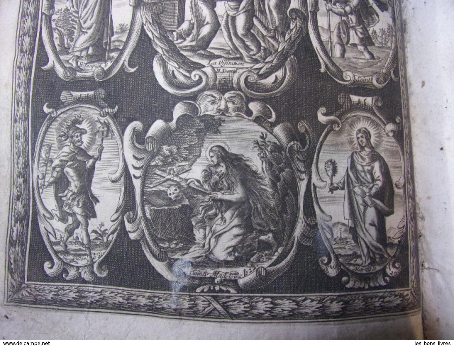 1678. In folio. Ribadeneira - Fleurs des vies des Saints. Planches gravées. rare
