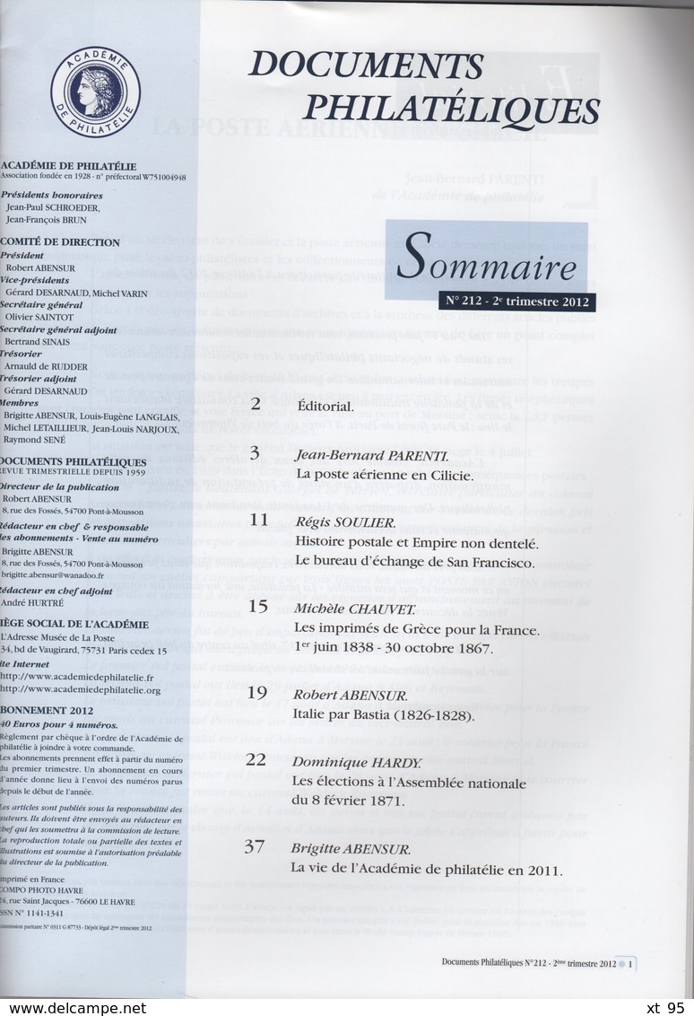 Documents Philateliques - N°212 - Voir Sommaire - Frais De Port 2€ - Otros & Sin Clasificación