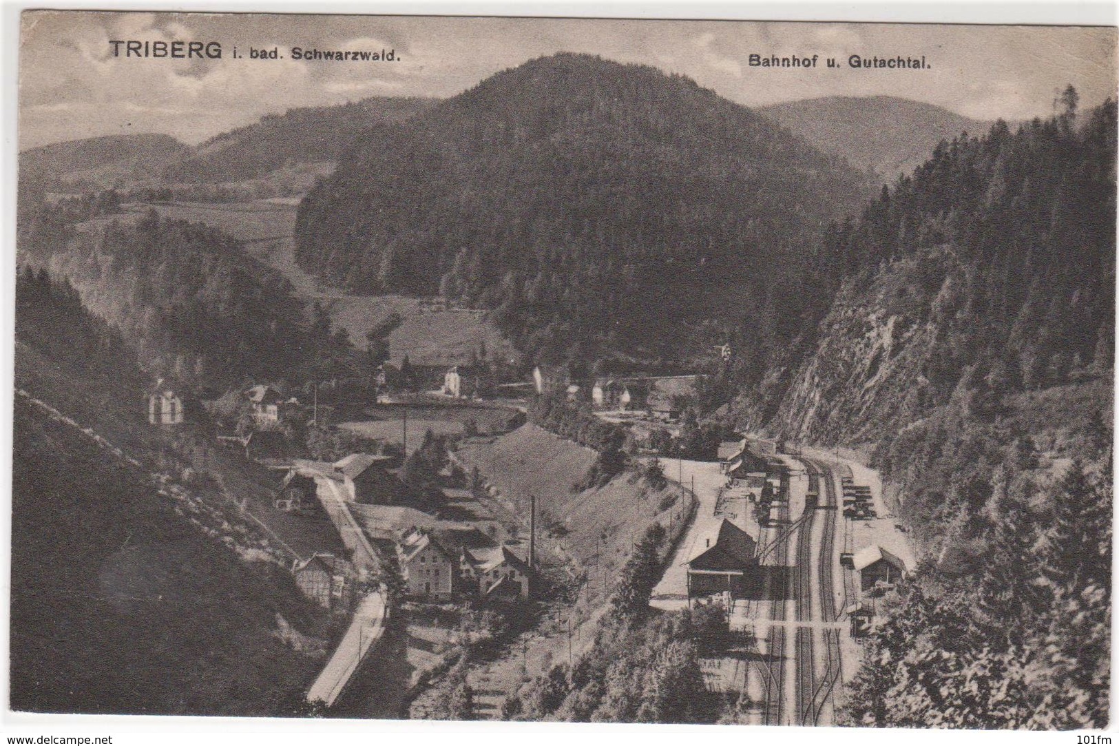 GERMANY - TRIEBERG - BAHNHOF U. GUTACHTAL - Eisenbahnen