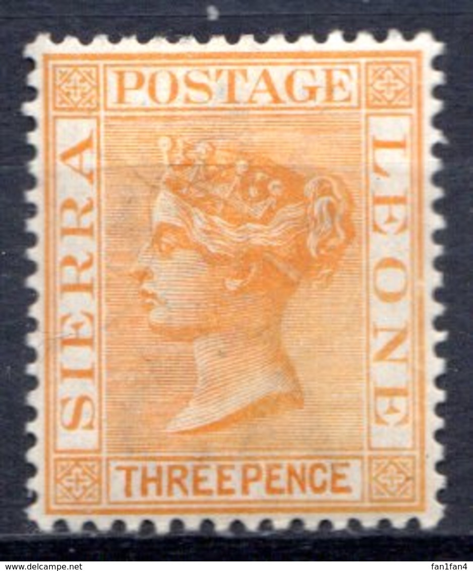 SIERRA LEONE - (Colonie Britannique) - 1883-95 - N° 25 - 3 P. Ocre - (Victoria) - Sierra Leone (...-1960)