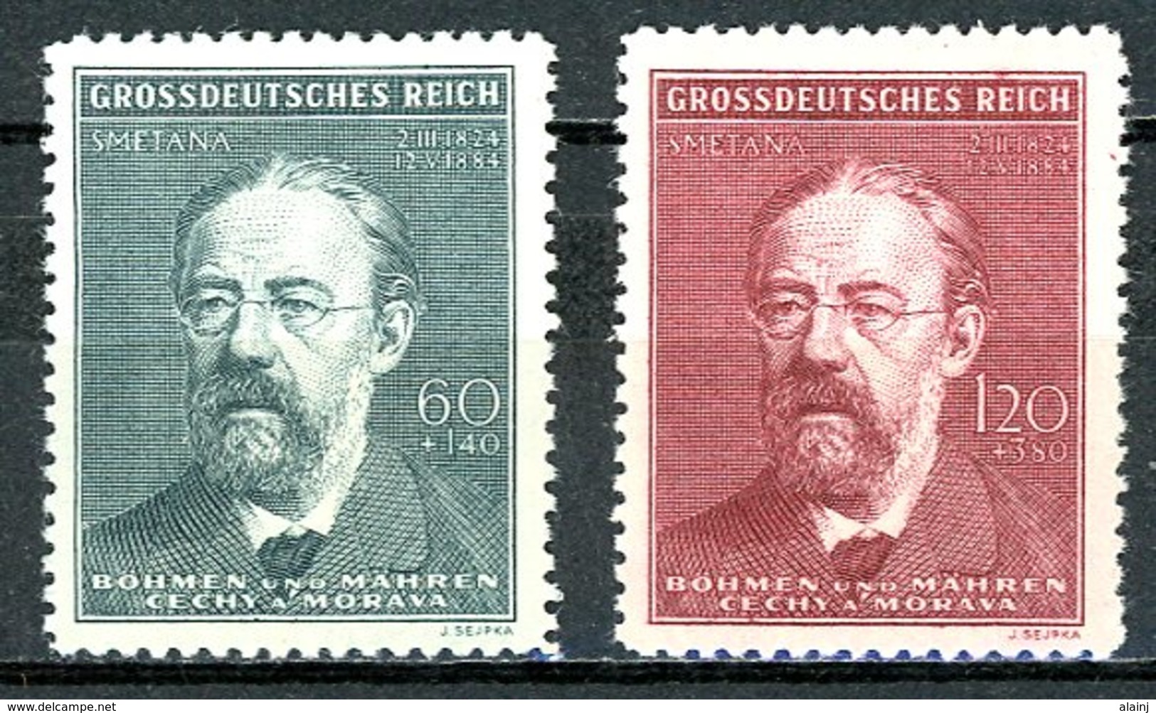 Böhmen & Mähren   ---   Y&T   117 - 118   XX     Mi   138 - 139    ---     MNH  --  TTB - Oblitérés