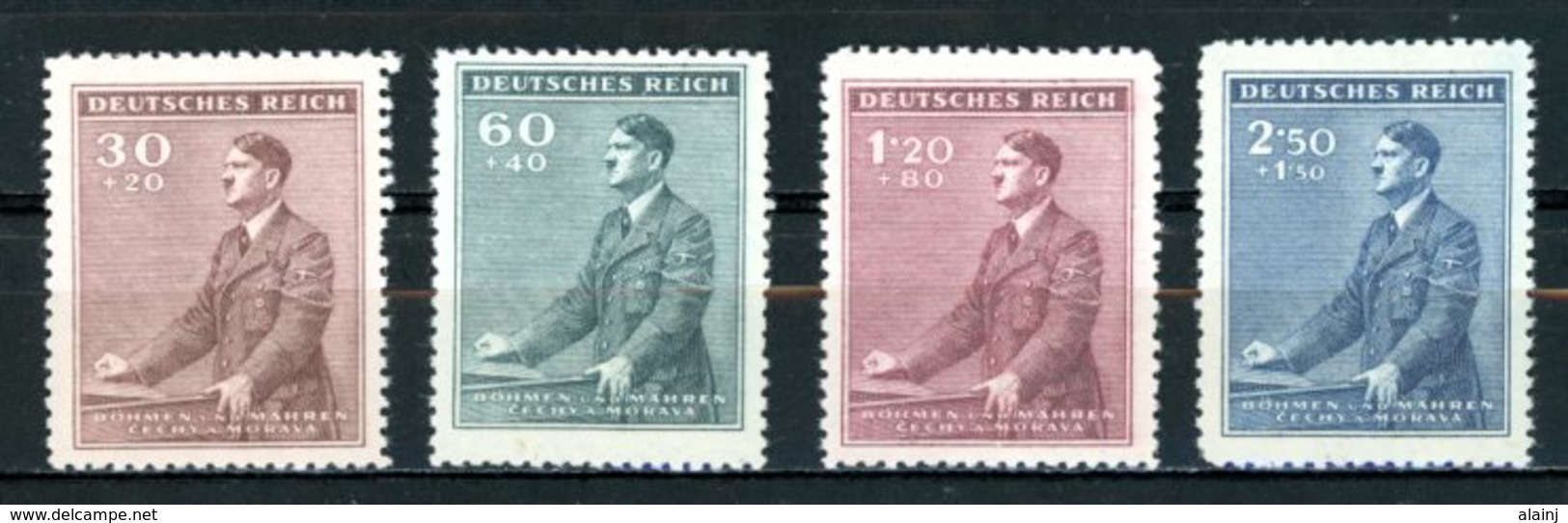 Böhmen & Mähren   ---   Y&T    73 - 76    XX     Mi    85 - 88    ---    TTB - Used Stamps