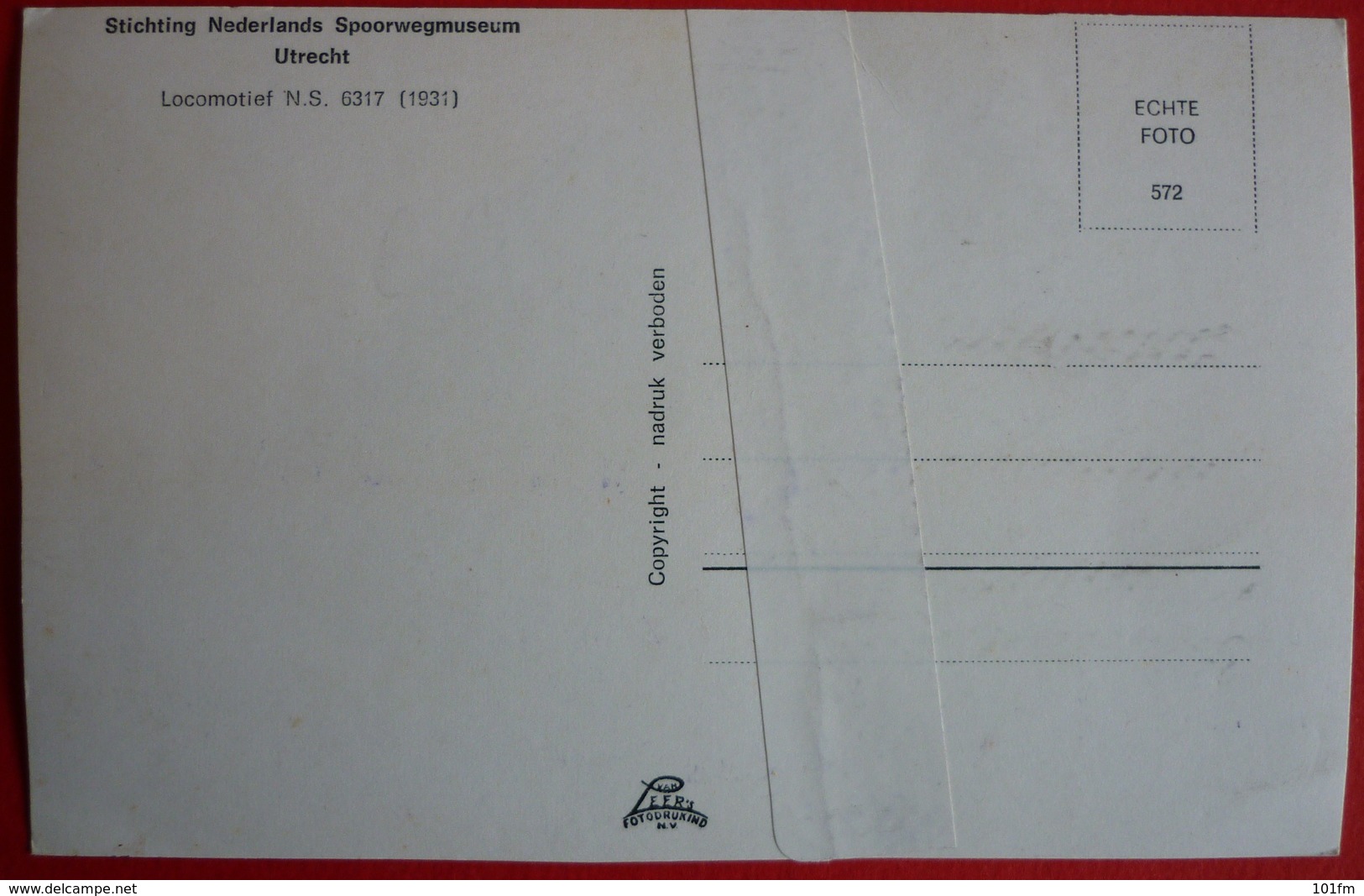 STICHTING NEDERLANDS SPOORWEGMUSEUM UTRECHT - LOCOMOTIEF N.S. 6317 - Eisenbahnen