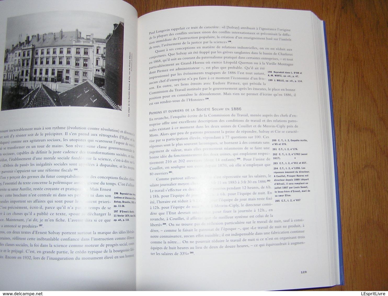 ERNEST SOLVAY ET SON TEMPS Régionalisme Bruxelles Industrie Chimique Chimie Sciences Couillet Belgique Industrielle