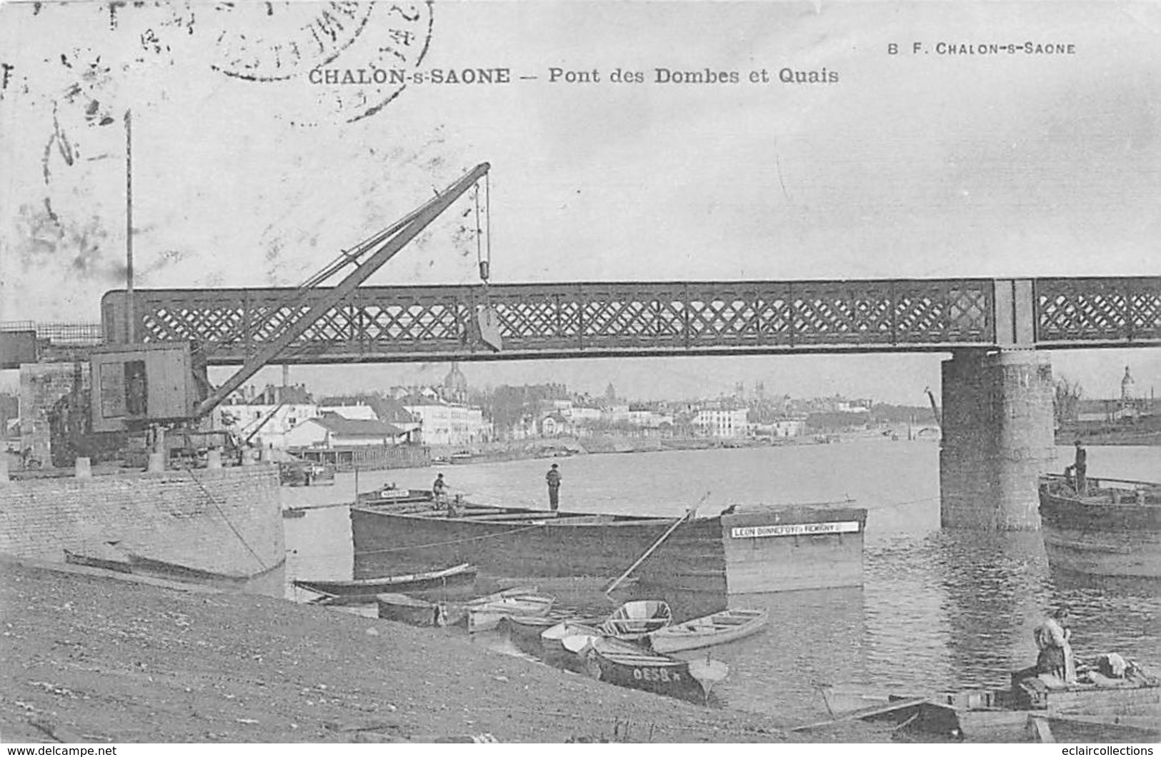 Chalon Sur Saône      71       Pont Des Dombes Et Quais       (voir Scan) - Chalon Sur Saone