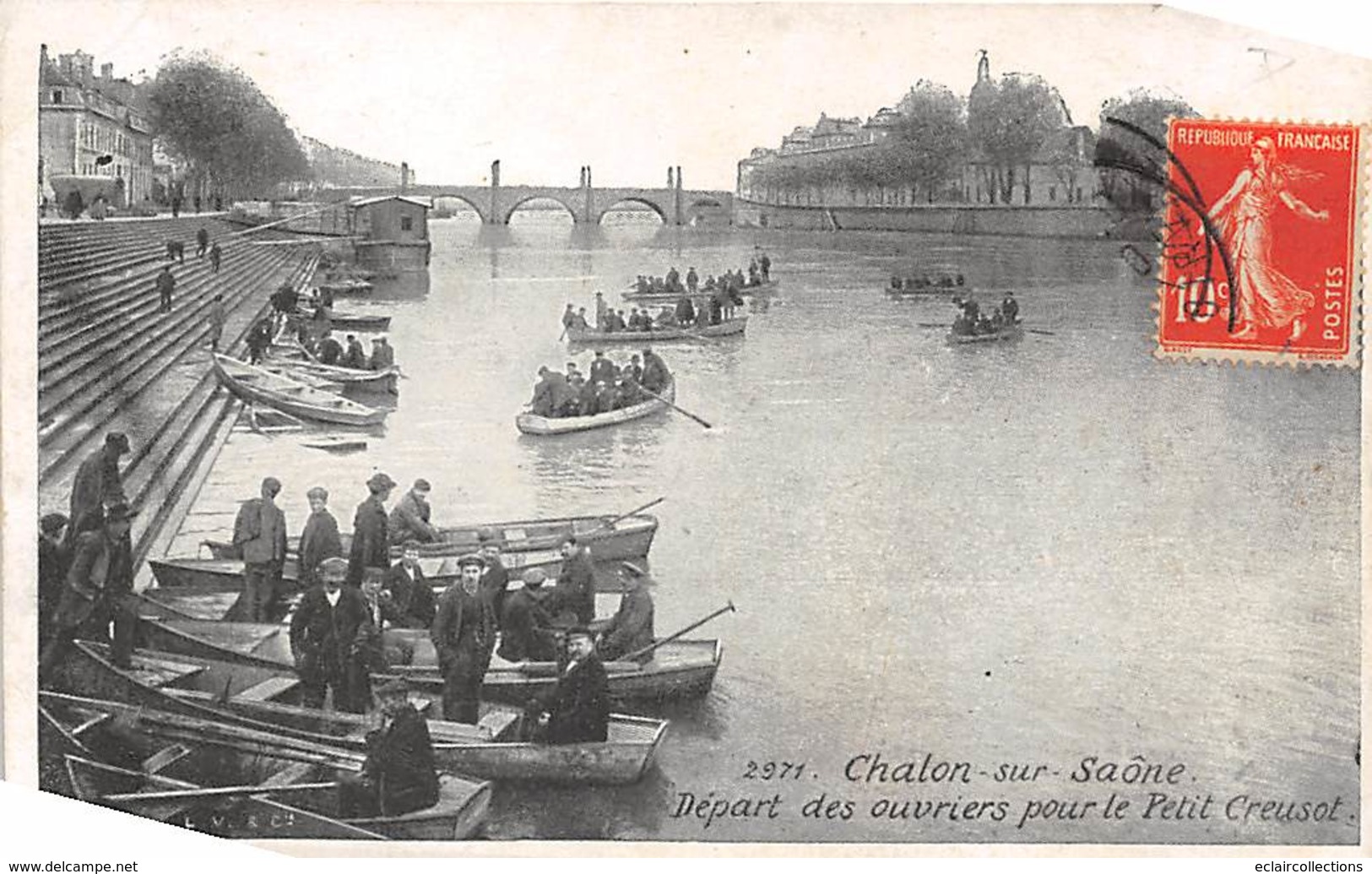 Chalon Sur Saône      71       Départ Des Ouvriers Pour Petit Creusot         (voir Scan) - Chalon Sur Saone