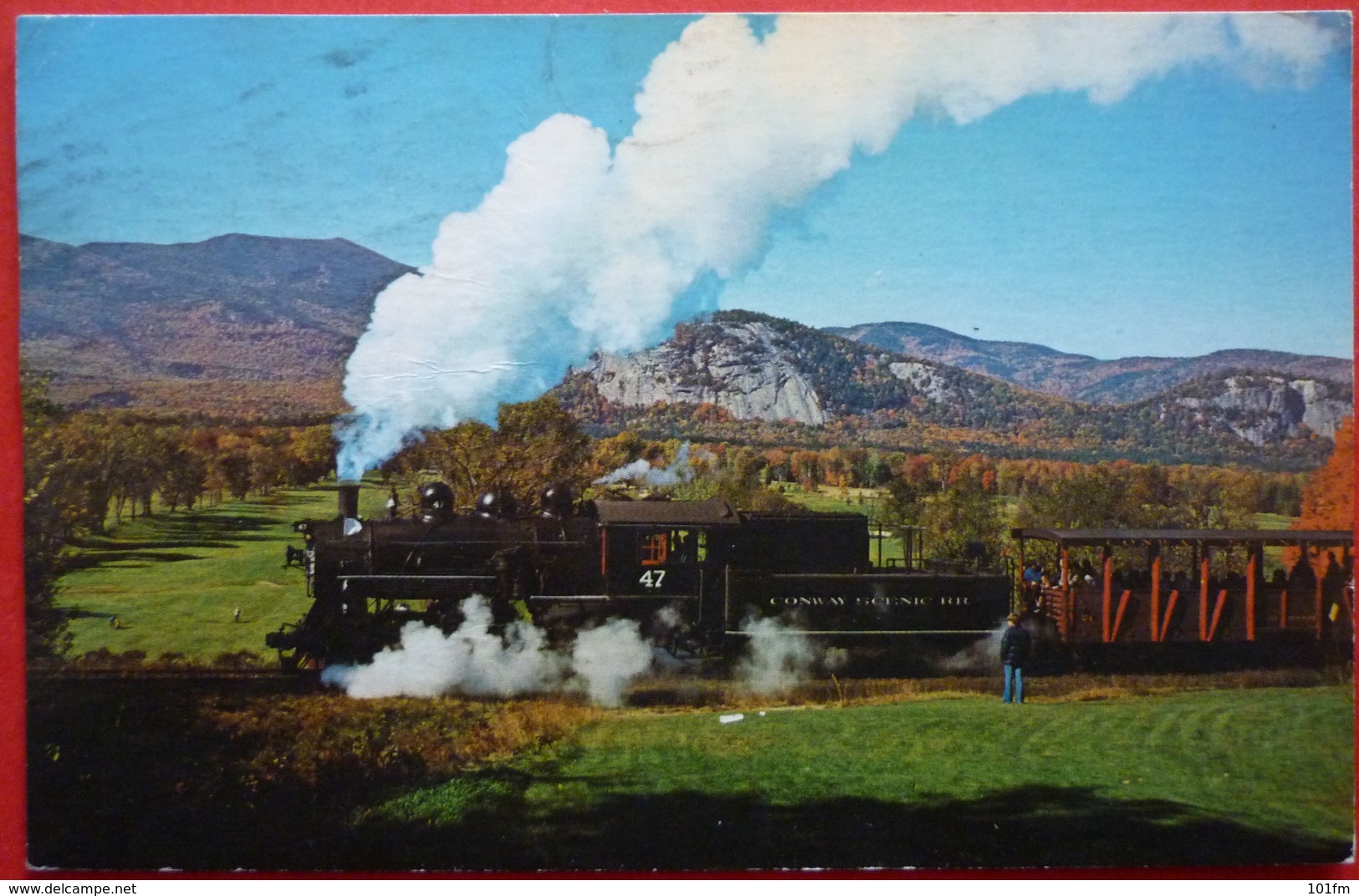 USA - STEAM LOCOMOTIVE NO 47 HEADING FOR CONWAY - Eisenbahnen