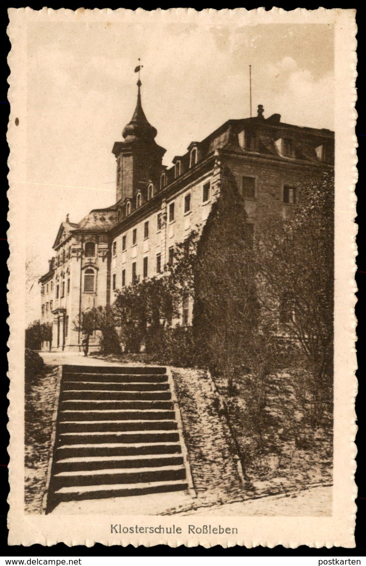 ALTE POSTKARTE ROSSLEBEN KLOSTERSCHULE Schule école Monastique Convent School Cpa AK Ansichtskarte Postcard - Rossleben