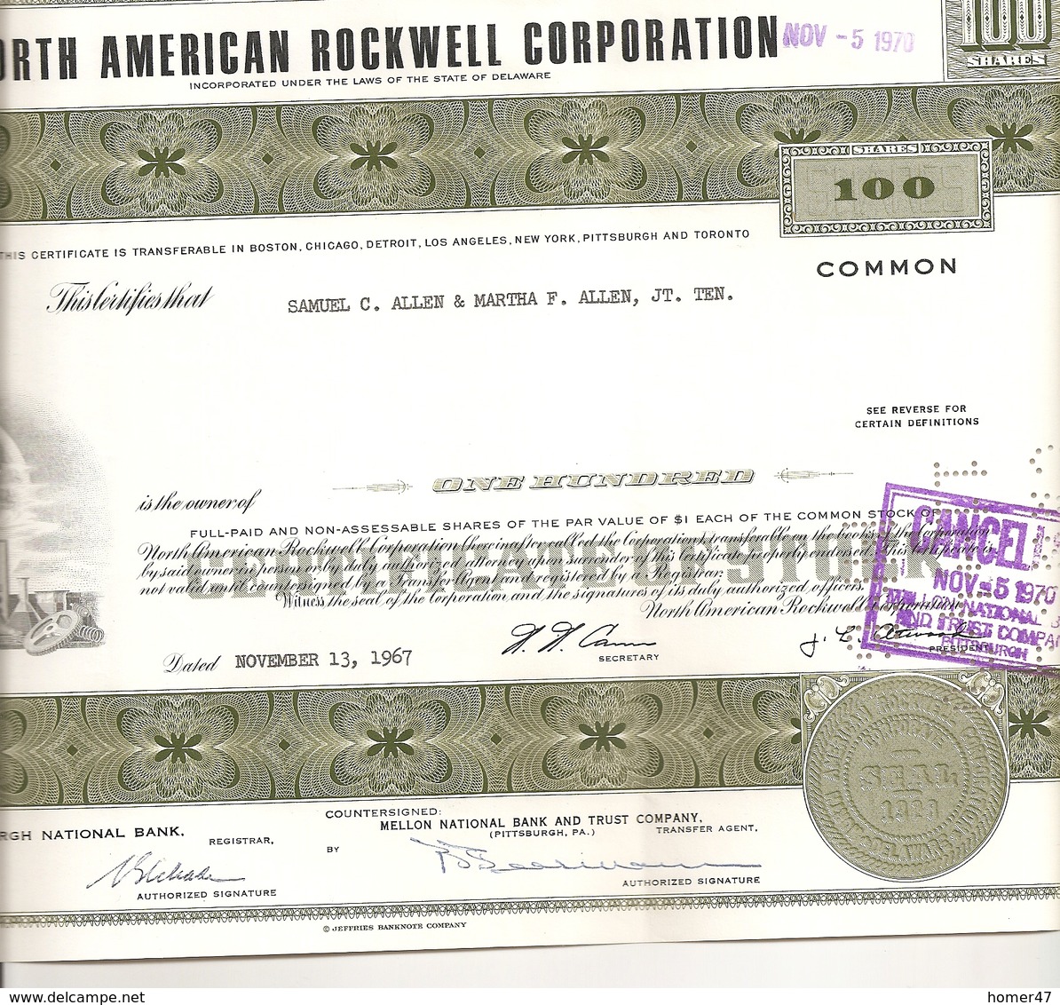 North American Rockwell Corporation - Other & Unclassified