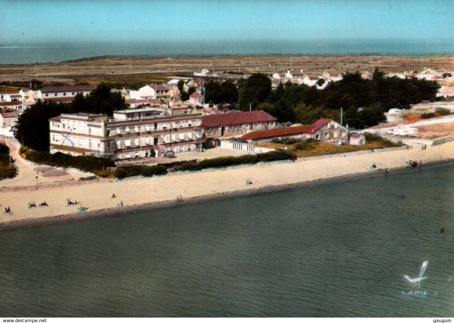 CPSM - NOIRMOUTIER - LA GUERINIERE - N.DAME De BON SECOURS - En Avion Au Dessus De ... - Edition Lapie - Noirmoutier